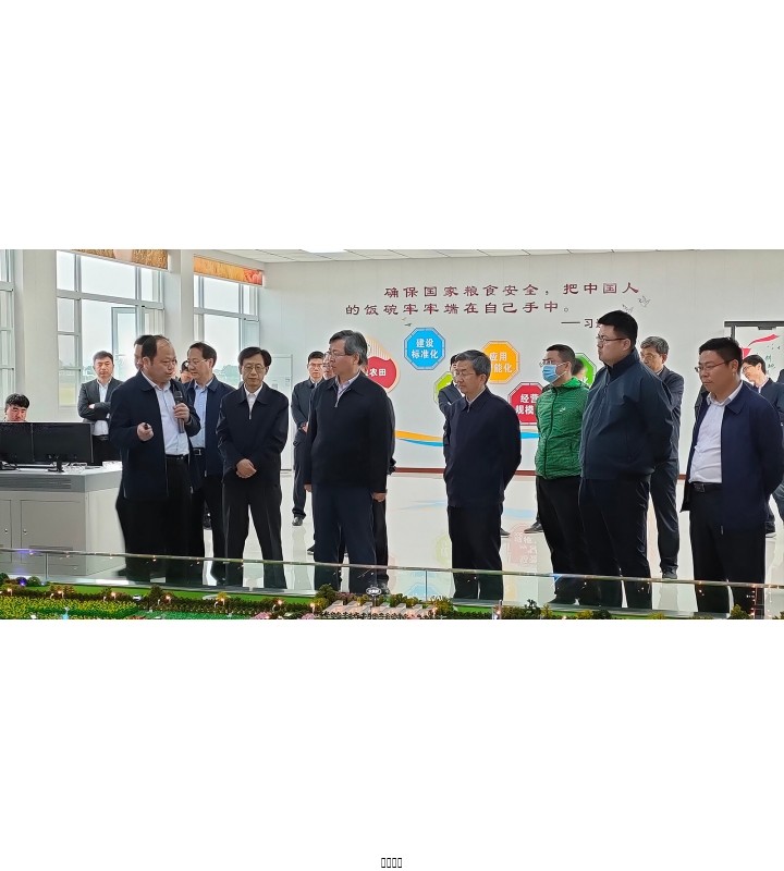 农业村落部辅导一行实地调查河北腾博诚信为本宝丰县高尺度农田项目